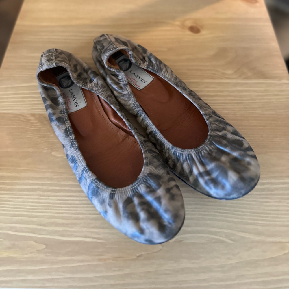 Lanvin Leopard Ballet Flats